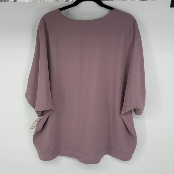 Chico's Size 3 Violet V Neck Kimono Top ( XL/ 16 ) - Picture 6 of 7